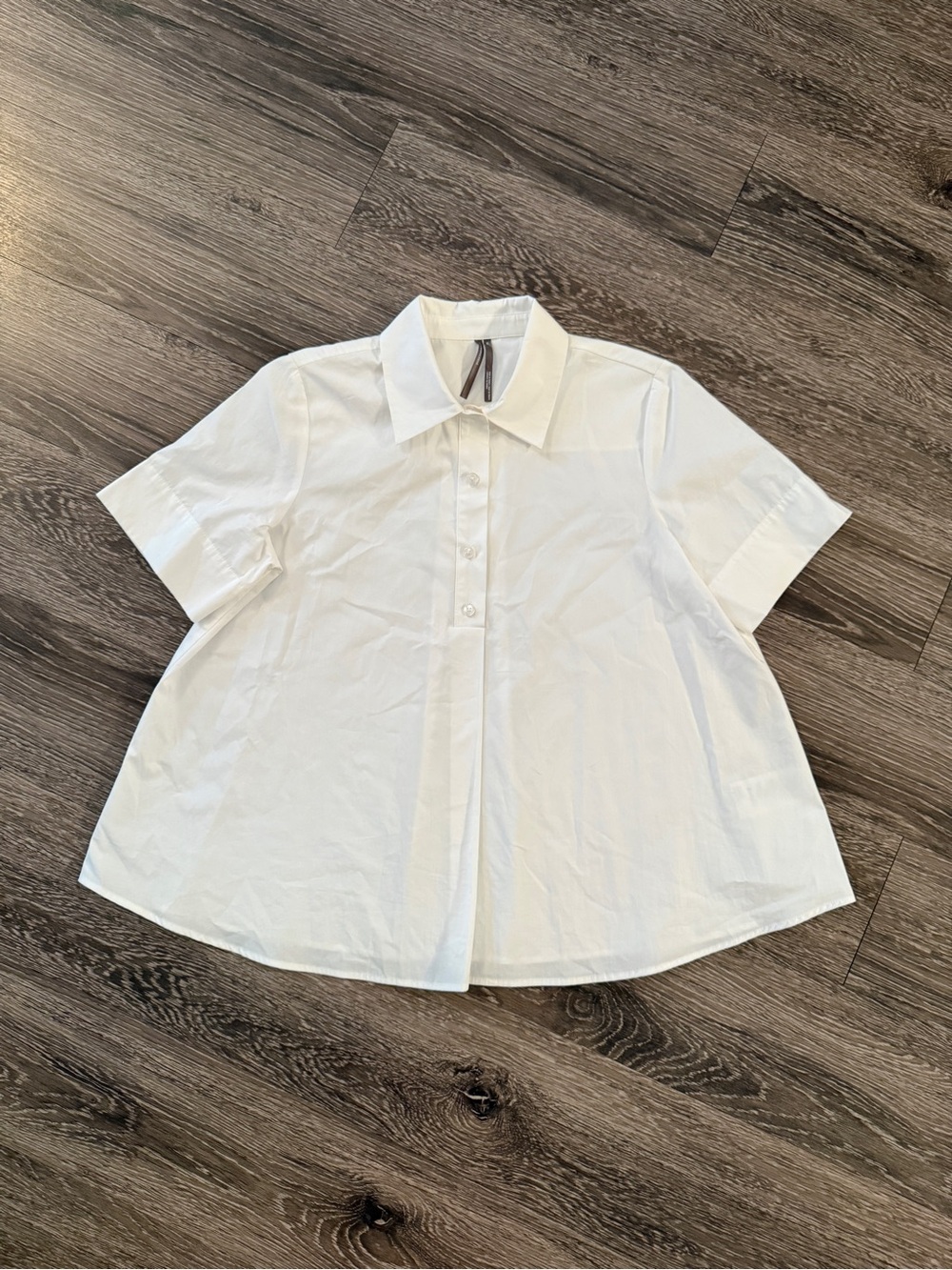 Anthropologie Pollie Short-Sleeve Swing Blouse